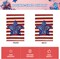Patriotic Watercolor Stars and Stripes Let Freedom Ring Garden Flag Double Sided Outside, 4th of July Independence Memorial Day Yard Outdoor Decoration 12 x 18 Inch